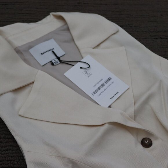 NWT REFORMATION Taryn Two Piece - Sugar Size 0 - Picture 7 of 12